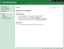 Tablet Screenshot of harperespanol.wikispaces.com