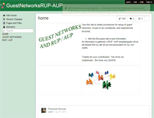 Tablet Screenshot of guestnetworksrup-aup.wikispaces.com