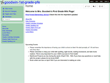 Tablet Screenshot of goodwin-1st-grade-pfe.wikispaces.com