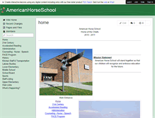 Tablet Screenshot of americanhorseschool.wikispaces.com