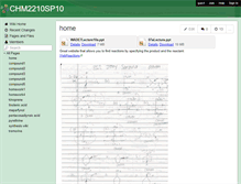 Tablet Screenshot of chm2210sp10.wikispaces.com