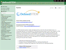 Tablet Screenshot of definedstem.wikispaces.com