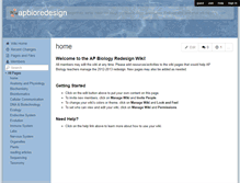 Tablet Screenshot of apbioredesign.wikispaces.com