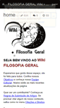 Mobile Screenshot of filosofiageral.wikispaces.com