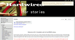 Desktop Screenshot of hardwiredforstories.wikispaces.com