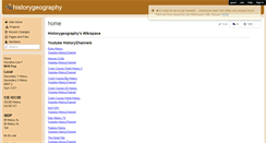 Desktop Screenshot of historygeography.wikispaces.com
