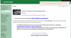 Desktop Screenshot of earthbridges.wikispaces.com