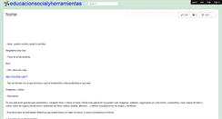 Desktop Screenshot of educacionsocialyherramientas.wikispaces.com