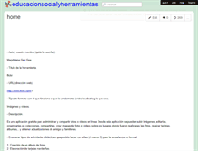 Tablet Screenshot of educacionsocialyherramientas.wikispaces.com