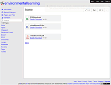 Tablet Screenshot of environmentallearning.wikispaces.com