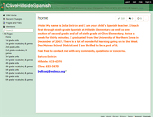 Tablet Screenshot of clivehillsidespanish.wikispaces.com