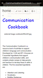 Mobile Screenshot of communicationcookbook.wikispaces.com