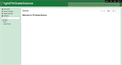Desktop Screenshot of hghill7thgradescience.wikispaces.com