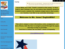 Tablet Screenshot of julesjones.wikispaces.com