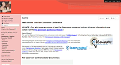 Desktop Screenshot of flatclassroomconference.wikispaces.com
