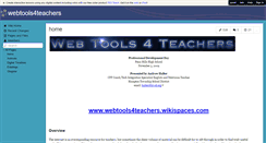 Desktop Screenshot of 5webtools4teachers.wikispaces.com