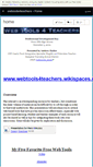 Mobile Screenshot of 5webtools4teachers.wikispaces.com