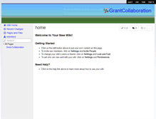 Tablet Screenshot of grantcollaboration.wikispaces.com