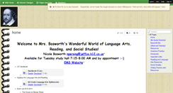 Desktop Screenshot of bosworthblog.wikispaces.com