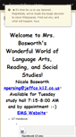 Mobile Screenshot of bosworthblog.wikispaces.com