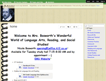 Tablet Screenshot of bosworthblog.wikispaces.com