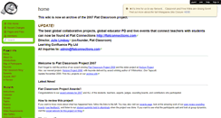 Desktop Screenshot of flatclassroomproject.wikispaces.com