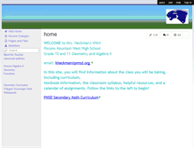 Tablet Screenshot of kheckman.wikispaces.com