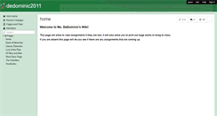 Desktop Screenshot of dedominic2011.wikispaces.com