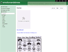 Tablet Screenshot of emotionandstress.wikispaces.com