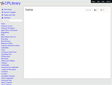 Tablet Screenshot of cplibrary.wikispaces.com