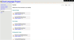 Desktop Screenshot of dual-languageproject.wikispaces.com