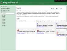 Tablet Screenshot of lenguaalfonsoxii.wikispaces.com