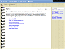Tablet Screenshot of careersexploration.wikispaces.com