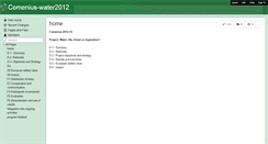 Desktop Screenshot of comenius-water2012.wikispaces.com
