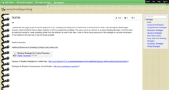 Desktop Screenshot of contentreadingwriting.wikispaces.com