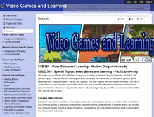 Tablet Screenshot of gamingandlearning.wikispaces.com