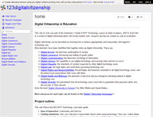 Tablet Screenshot of 123digitalcitizenship.wikispaces.com