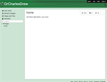 Tablet Screenshot of drcharlesdrew.wikispaces.com