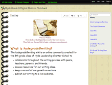 Tablet Screenshot of hydegrade8writing.wikispaces.com