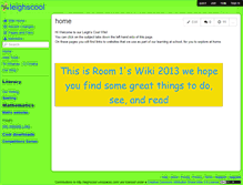 Tablet Screenshot of leighscool.wikispaces.com