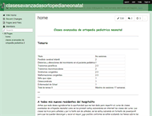 Tablet Screenshot of clasesavanzadasortopedianeonatal.wikispaces.com