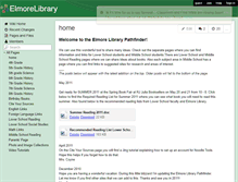 Tablet Screenshot of elmorelibrary.wikispaces.com