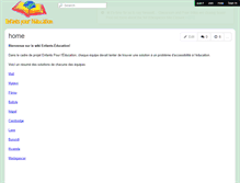 Tablet Screenshot of enfantseducation.wikispaces.com