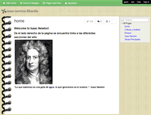 Tablet Screenshot of isaac-newton-filosofia.wikispaces.com