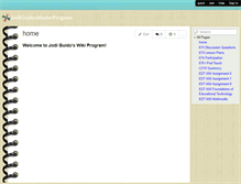 Tablet Screenshot of jodiguidosmasterprogram.wikispaces.com