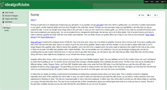 Desktop Screenshot of idealgolfclubs.wikispaces.com