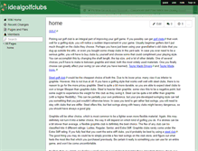 Tablet Screenshot of idealgolfclubs.wikispaces.com