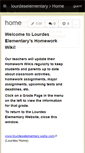 Mobile Screenshot of lourdeselementary.wikispaces.com