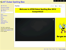 Tablet Screenshot of iatspellingbee.wikispaces.com