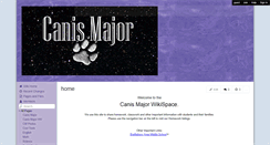Desktop Screenshot of canismajor.wikispaces.com